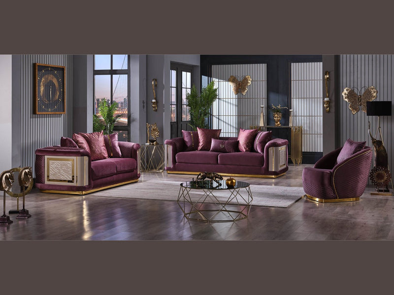 Elegance 93" Wide Square Arm Sofa - Sofas