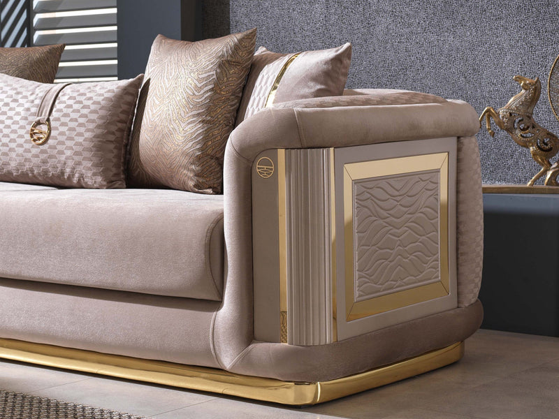 Elegance 93" Wide Square Arm Sofa - Sofas