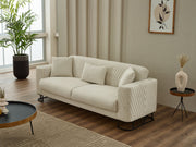 Elegance Convertible Loveseat in Beige - 200-SIM-ELE-GIRNE03-2