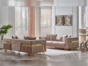 Elegance San 4-pieces (2 Sofa & 2 Chair) Livingroom in Beige - 200-SAN-ELE-BEI-3311