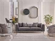 Elegance San Stationary Sofa in Dark Grey - 200-SAN-ELE-DG-3