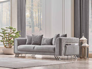 Elegance San Stationary Sofa in Dark Grey - 200-SAN-ELE-DG-3