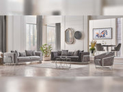 Elegance San Stationary Sofa in Light Grey - 200-SAN-ELE-LG-3
