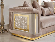 Elegance Stationary Loveseat Beige in Beige - 101-ELE-LV260-2