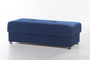 Elegant Ottoman (Roma Navy) 1 Piece - Lara FurnitureOttoman