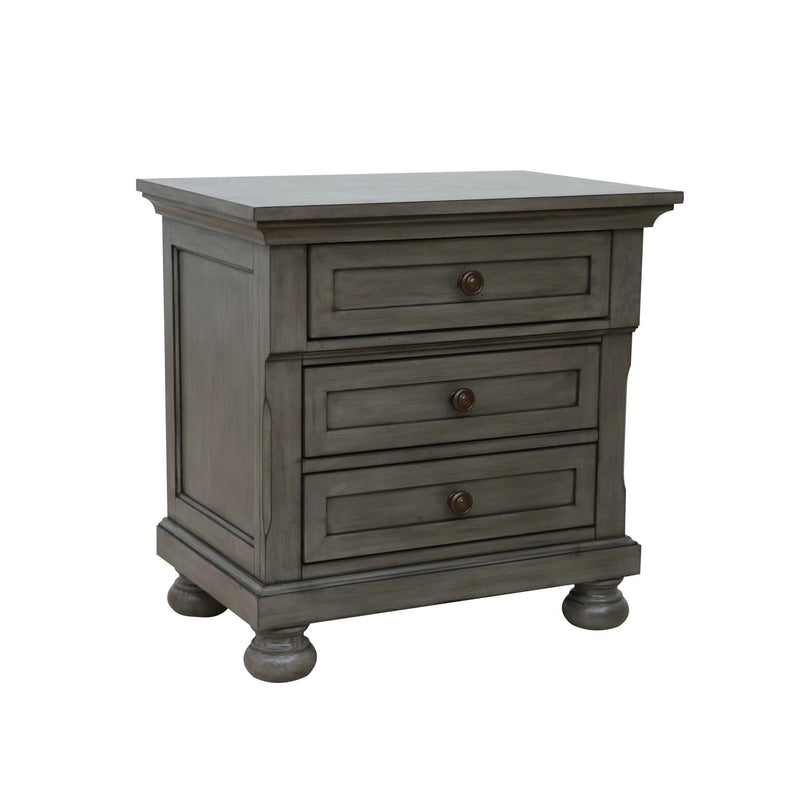 Eliana - 2 Drawers Gray Nightstand - B216-N