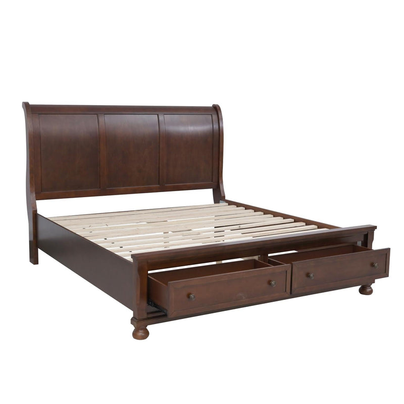 Eliana - Brown Sleigh Storage Queen Bed - B215-Q-Bed