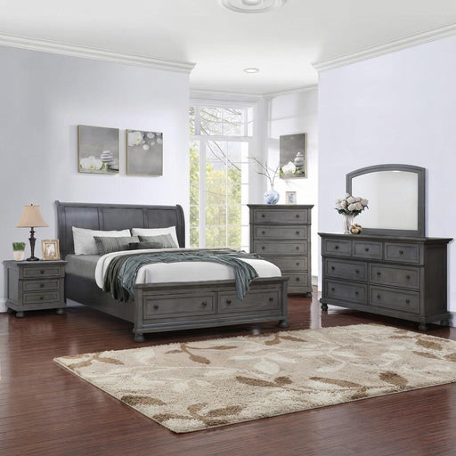 Eliana - Gray Queen Bed, Dresser, Mirror - B216-QDM