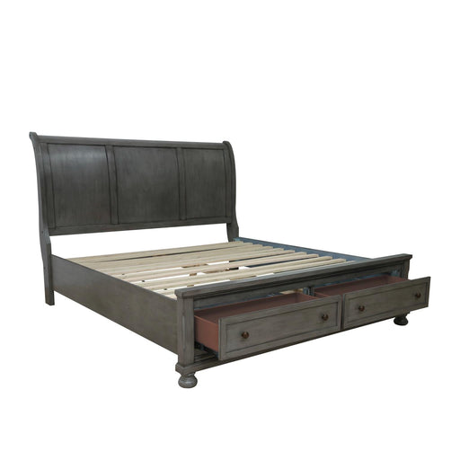 Eliana - Gray Sleigh Storage King Bed - B216-K-Bed