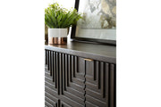 Elinmore Brown/Gold Finish Accent Cabinet - Gate FurnitureCabinet