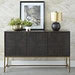 Elinmore Brown/Gold Finish Accent Cabinet - Gate FurnitureCabinet