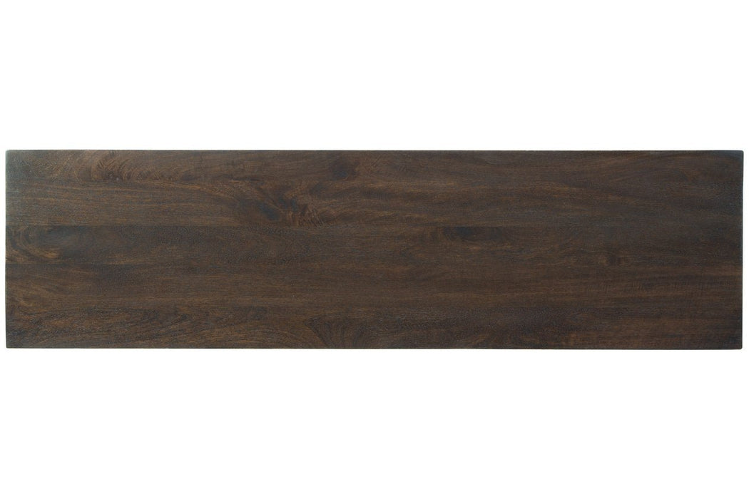 Elinmore Brown/Gold Finish Accent Cabinet - Gate FurnitureCabinet