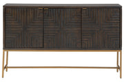 Elinmore Brown/Gold Finish Accent Cabinet - Lara FurnitureCabinet