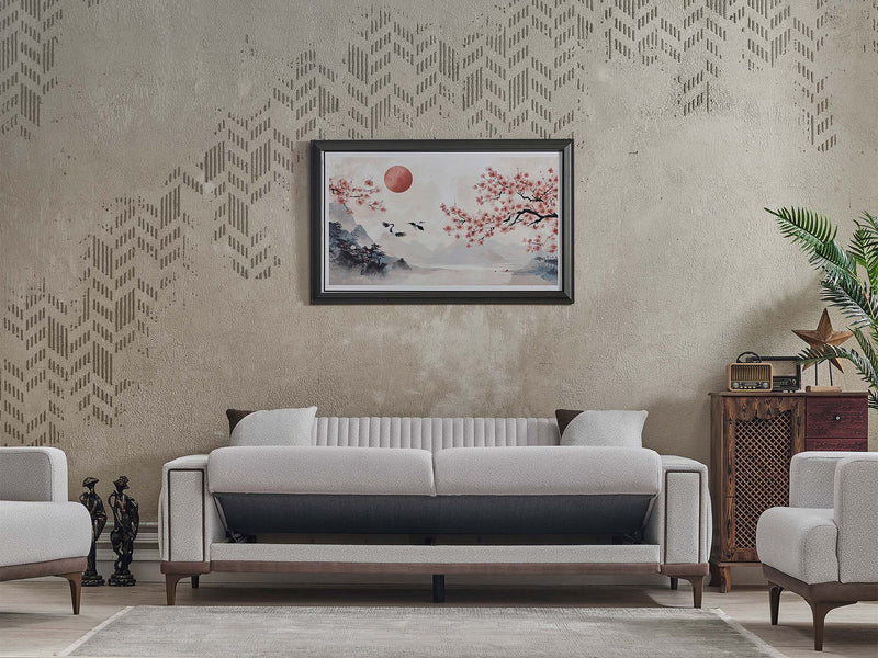 Elit Convertible Sofa in Cream - 200-SER-ELI-SOFT01-3
