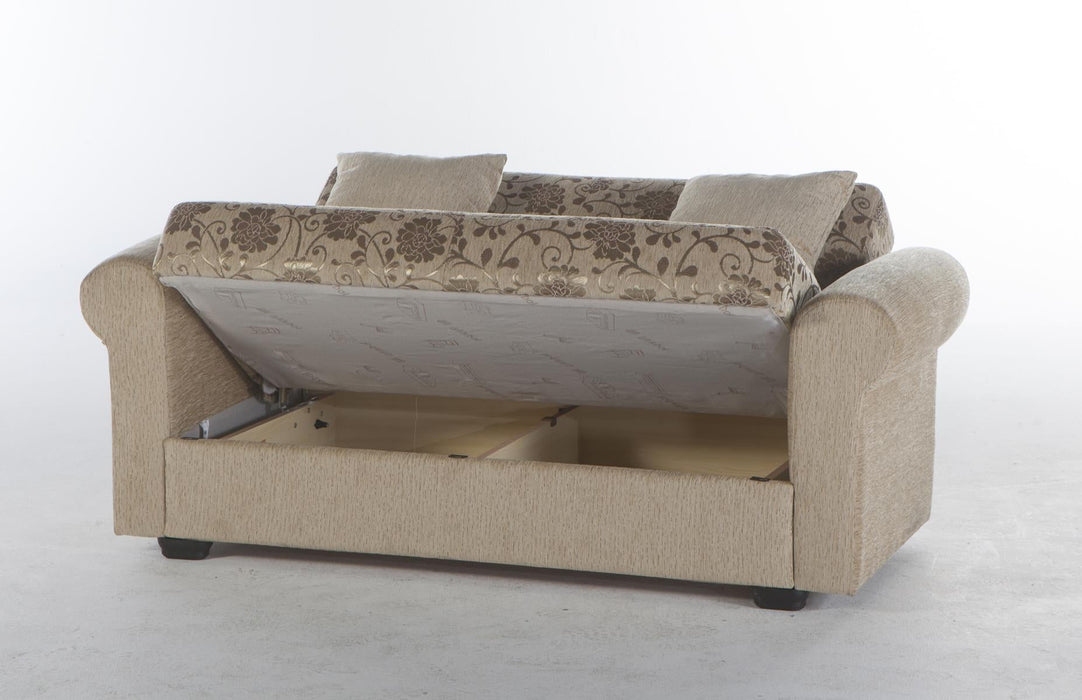 Elita S 3 Seat Sleeper (Yasemin Beige) 1 Piece - Gate FurnitureSleeper Sofa