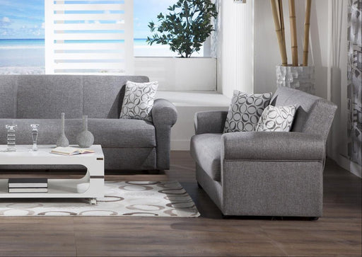 Elita S Love Seat (Diego Gray) 2 Pieces - Lara FurnitureLoveseat