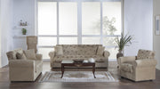 Elita S Love Seat (Yasemin Beige) 2 Pieces - Lara FurnitureLoveseat