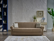 Elita S Sleeper (Koopsi Basic Brown) Living Room Set - Lara FurnitureLiving Room Set