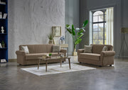 Elita S Sleeper (Koopsi Basic Brown) Living Room Set - Lara FurnitureLiving Room Set
