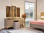 Elite Bedroom (Queen Frame With Headboard & Dresser & 2 Nightstand With Back ) - 120-ELI-SET