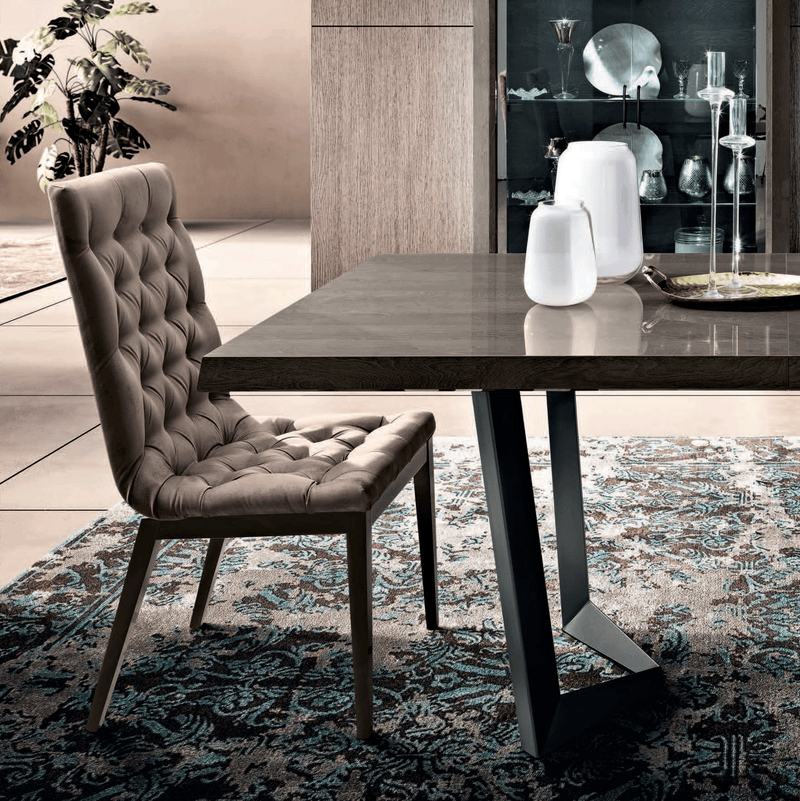 Elite Dining Room Brown Silver Birch Set - Lara FurnitureDining Room Set