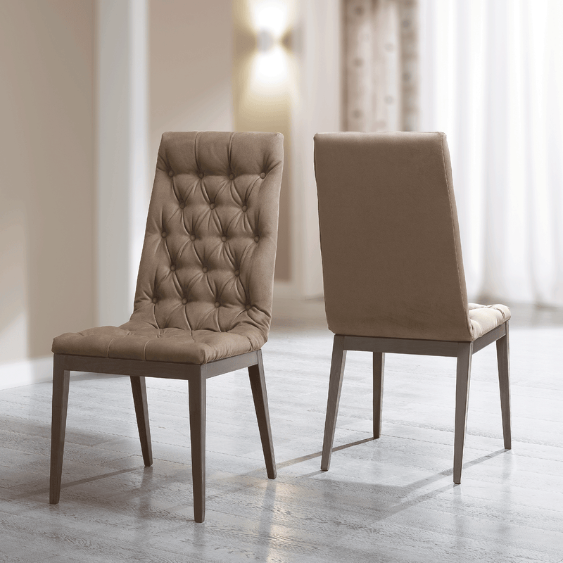 Elite Dining Room Brown Silver Birch Set - Lara FurnitureDining Room Set