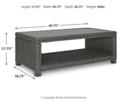 Elite Park Outdoor Loveseat with Coffee Table in Gray - PKG013866