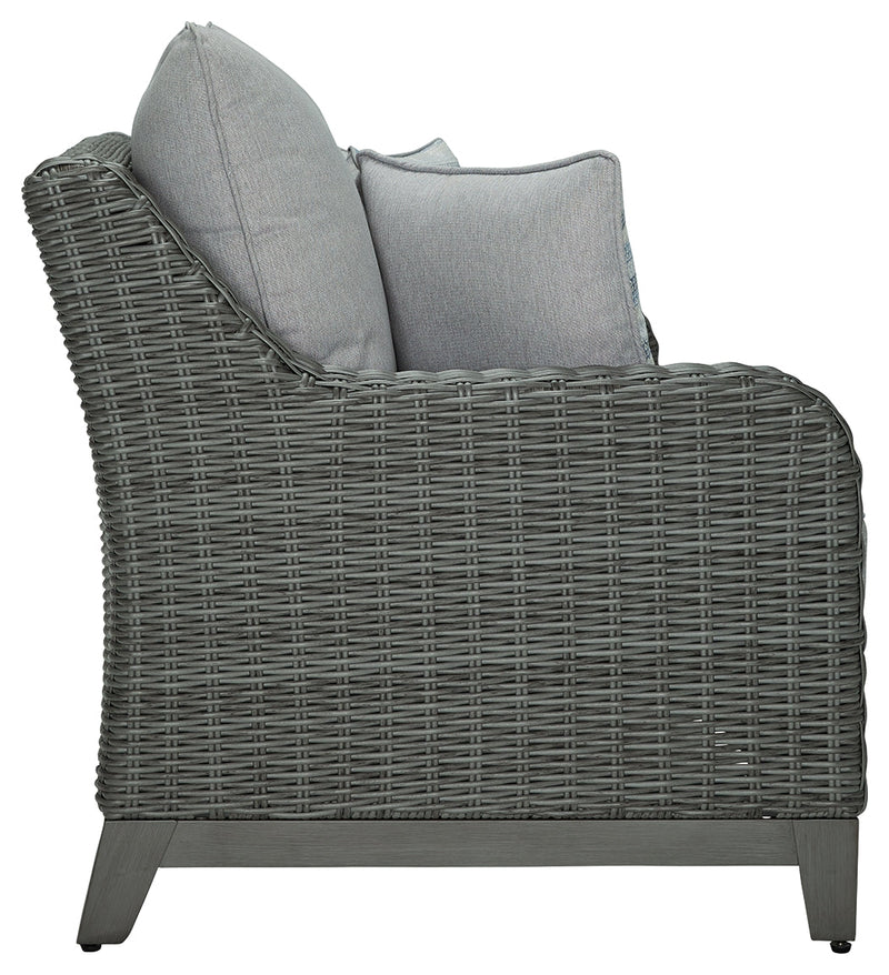 Elite Park Outdoor Loveseat with Cushion - P518-835 - Lara Furniture