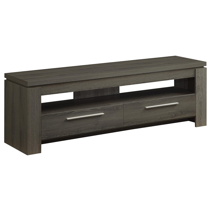 Elkton 2-drawer Engineered Wood 59-inch TV Stand Weathered Grey - 701979