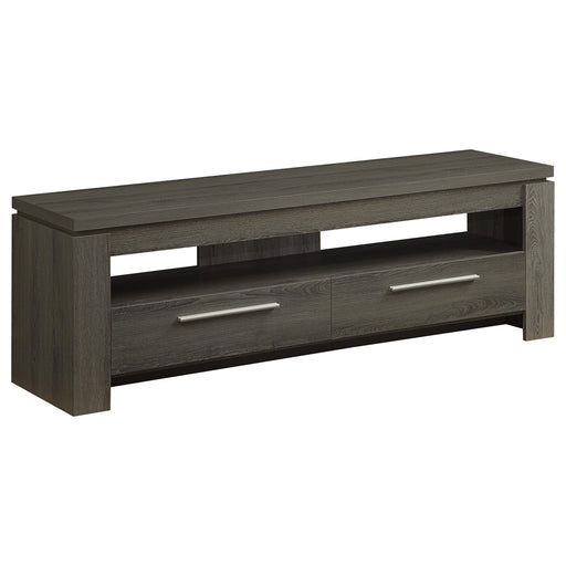 Elkton 2-drawer Engineered Wood 59-inch TV Stand Weathered Grey - 701979