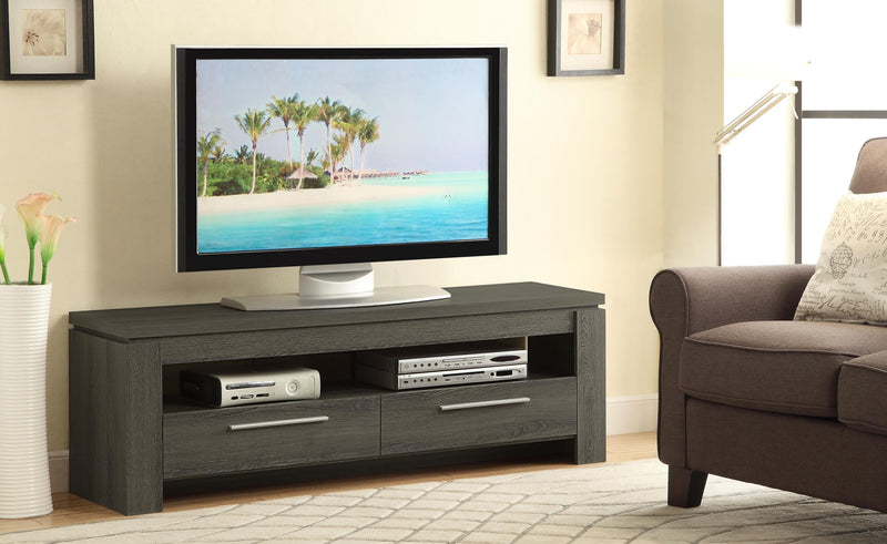 Elkton 2-drawer Engineered Wood 59-inch TV Stand Weathered Grey - 701979