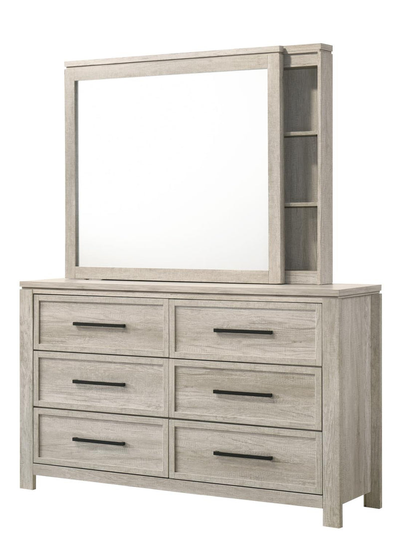 Ella - Beige Mirror with Storage Side - B332-M