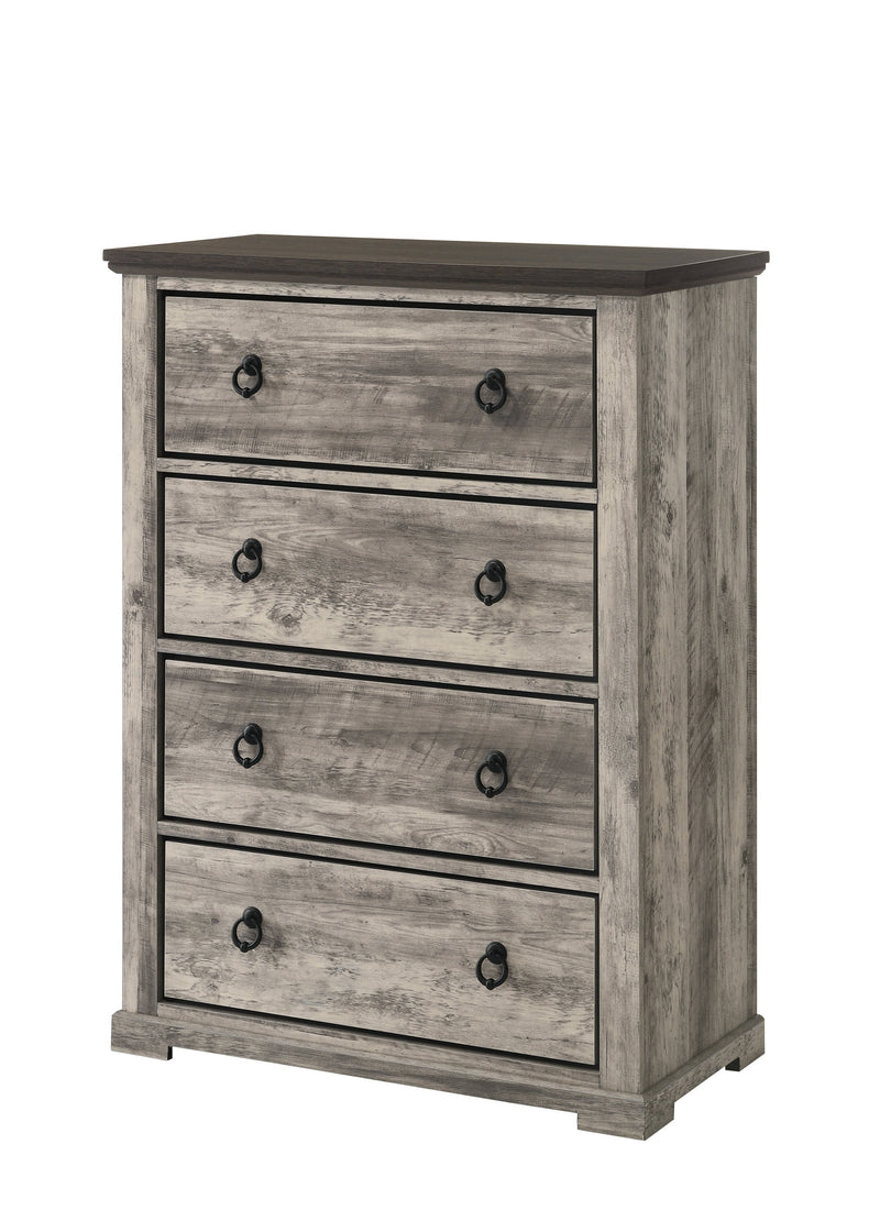 Ella - Mae Rustic Brown Poster Bedroom Set - Lara FurnitureBedroom Set