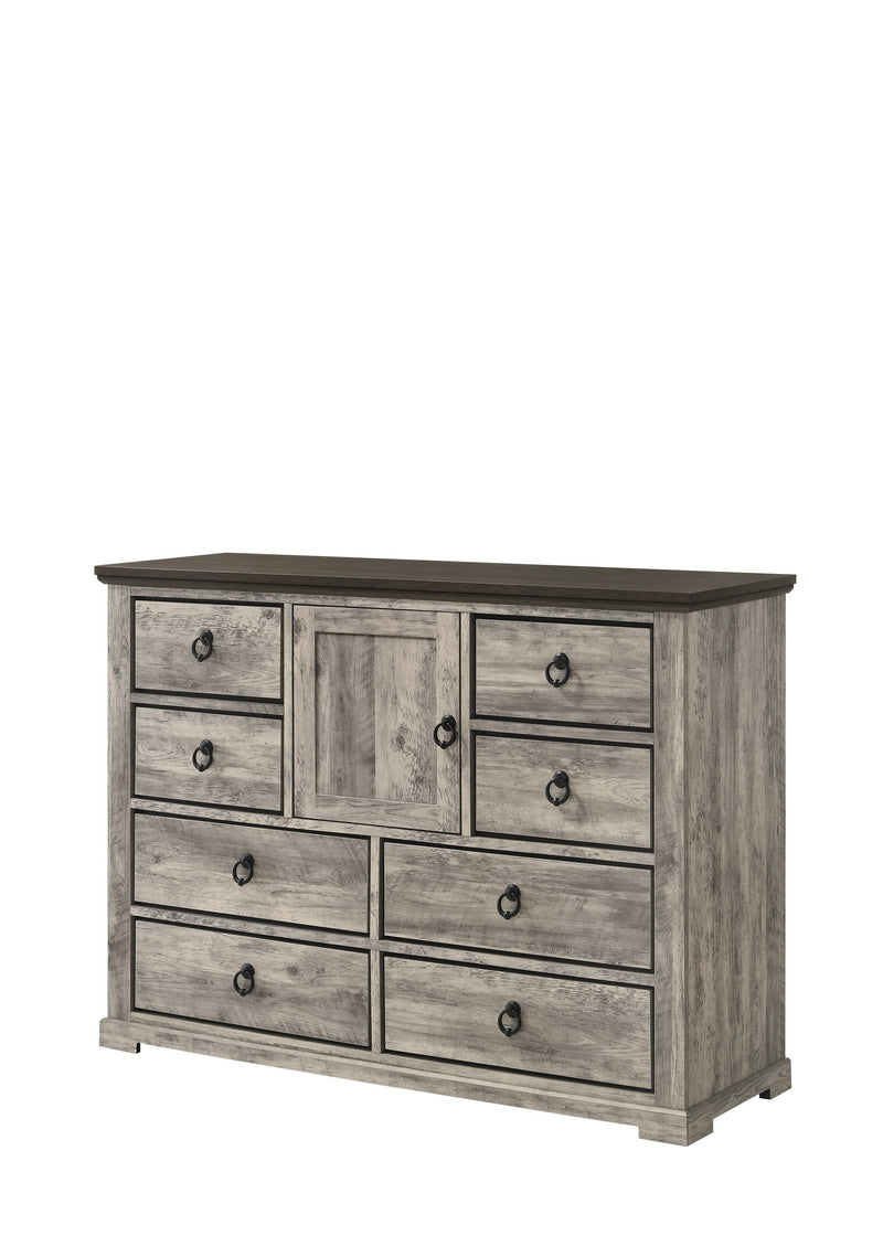 Ella - Mae Rustic Brown Poster Bedroom Set - Lara FurnitureBedroom Set