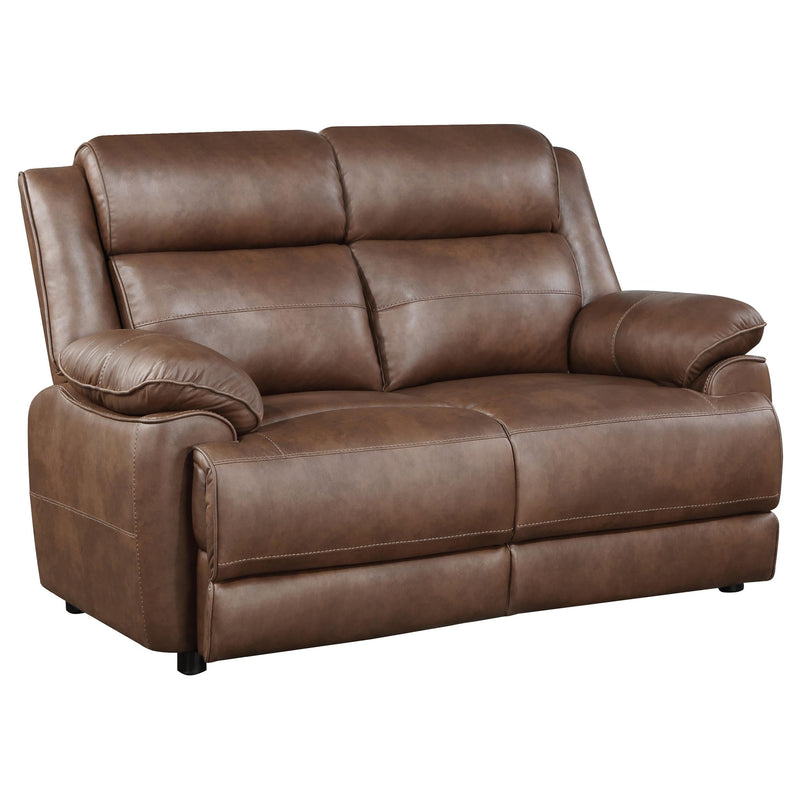 Ellington 2-piece Upholstered Padded Arm Sofa Set Dark Brown - 508281-S2