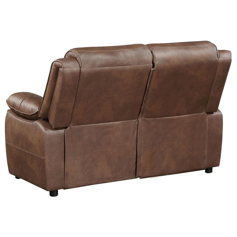 Ellington 2-piece Upholstered Padded Arm Sofa Set Dark Brown - 508281-S2
