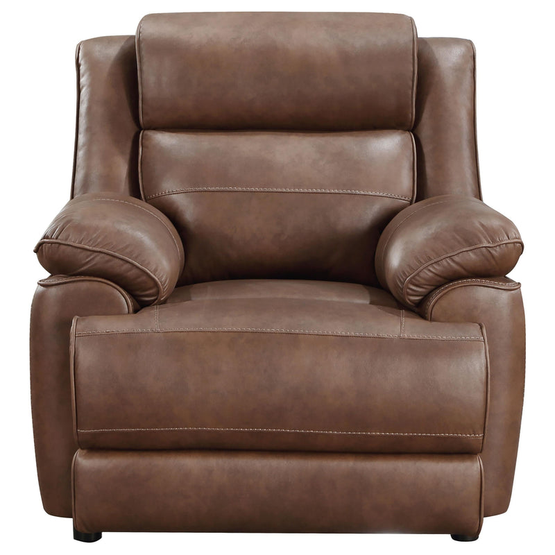 Ellington 3-piece Upholstered Padded Arm Sofa Set Dark Brown - 508281-S3