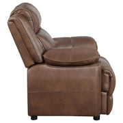 Ellington 3-piece Upholstered Padded Arm Sofa Set Dark Brown - 508281-S3