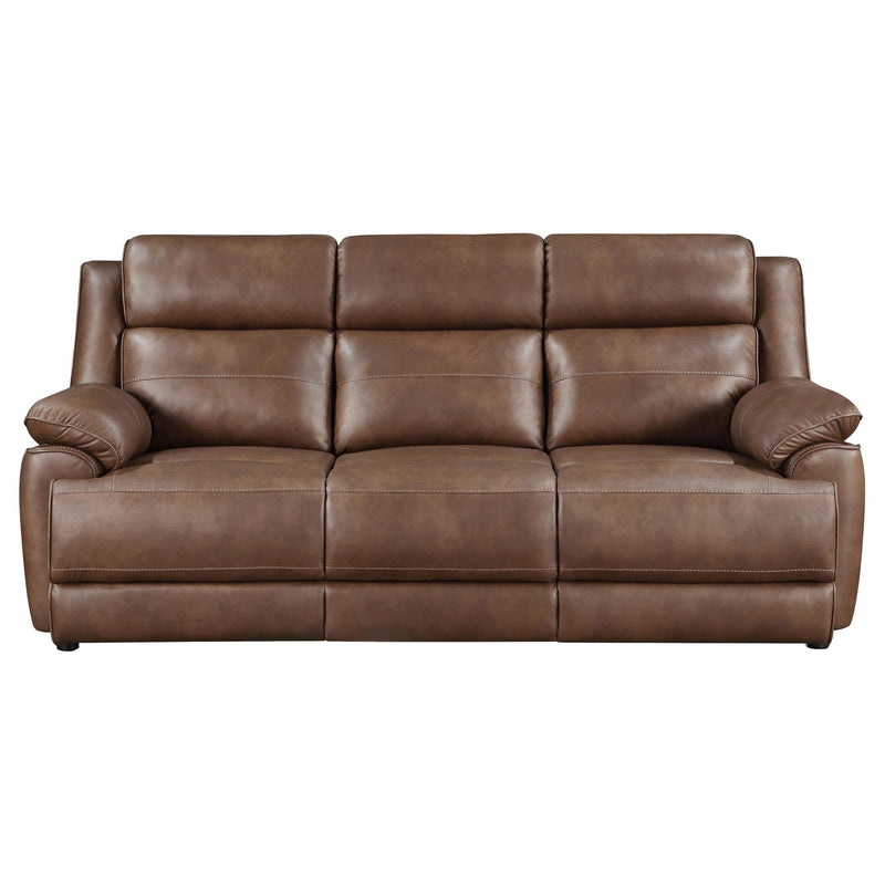 Ellington 3-piece Upholstered Padded Arm Sofa Set Dark Brown - 508281-S3