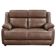 Ellington 3-piece Upholstered Padded Arm Sofa Set Dark Brown - 508281-S3