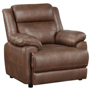 Ellington Upholstered Padded Arm Accent Chair Dark Brown - 508283