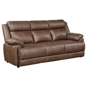 Ellington Upholstered Padded Arm Sofa Dark Brown - 508281
