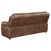 Ellington Upholstered Padded Arm Sofa Dark Brown - 508281
