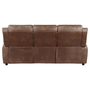 Ellington Upholstered Padded Arm Sofa Dark Brown - 508281
