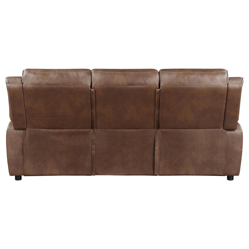 Ellington Upholstered Padded Arm Sofa Dark Brown - 508281
