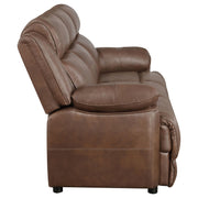 Ellington Upholstered Padded Arm Sofa Dark Brown - 508281