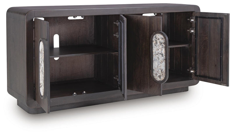 Elliston Espresso Brown Accent Cabinet - A4000683