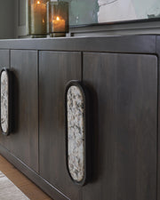 Elliston Espresso Brown Accent Cabinet - A4000683