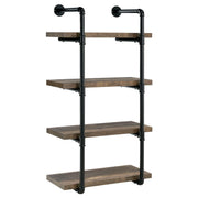 Elmcrest 24-inch 4-shelf Wall Bookshelf Rustic Oak - 804426