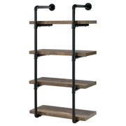 Elmcrest 24-inch 4-shelf Wall Bookshelf Rustic Oak - 804426